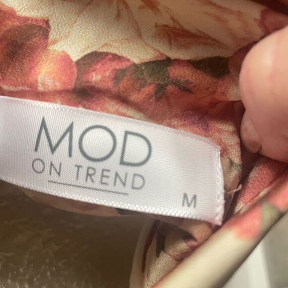 MOD on Trend, Floral strapless mini Dress, Amber floral, size M - Picture 5 of 6